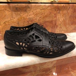 Valentino Garavani Leather Laser Cut oxfords